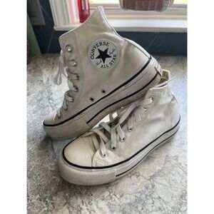 Converse Chuck 70 High Top – White with Navy Trim – Women's Size 7